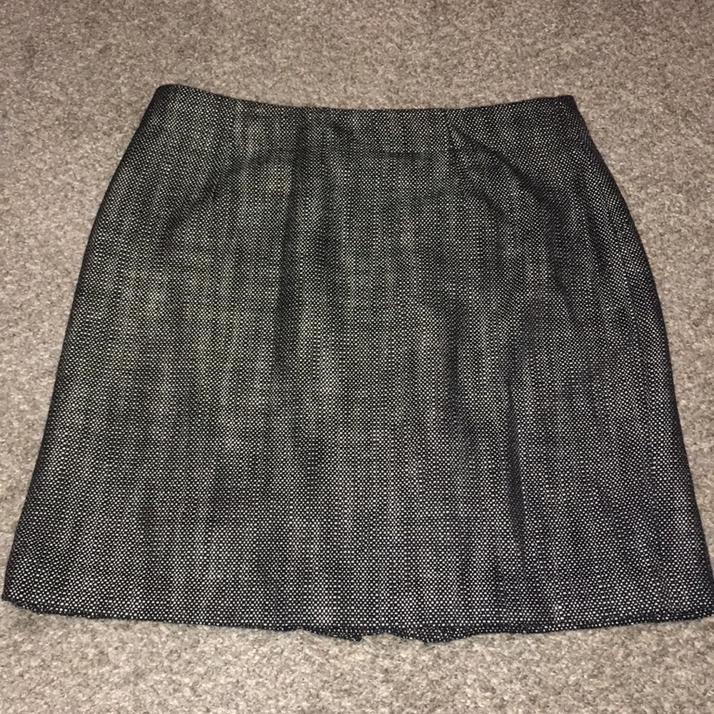 Banana Republic Black White Tweed Mini Skirt